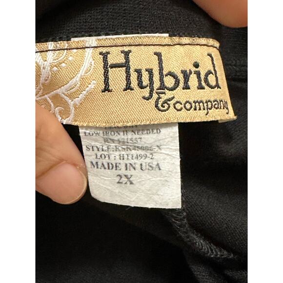 Hybrid & Company black pull on pencil skirt size 2X - Picture 3 of 9
